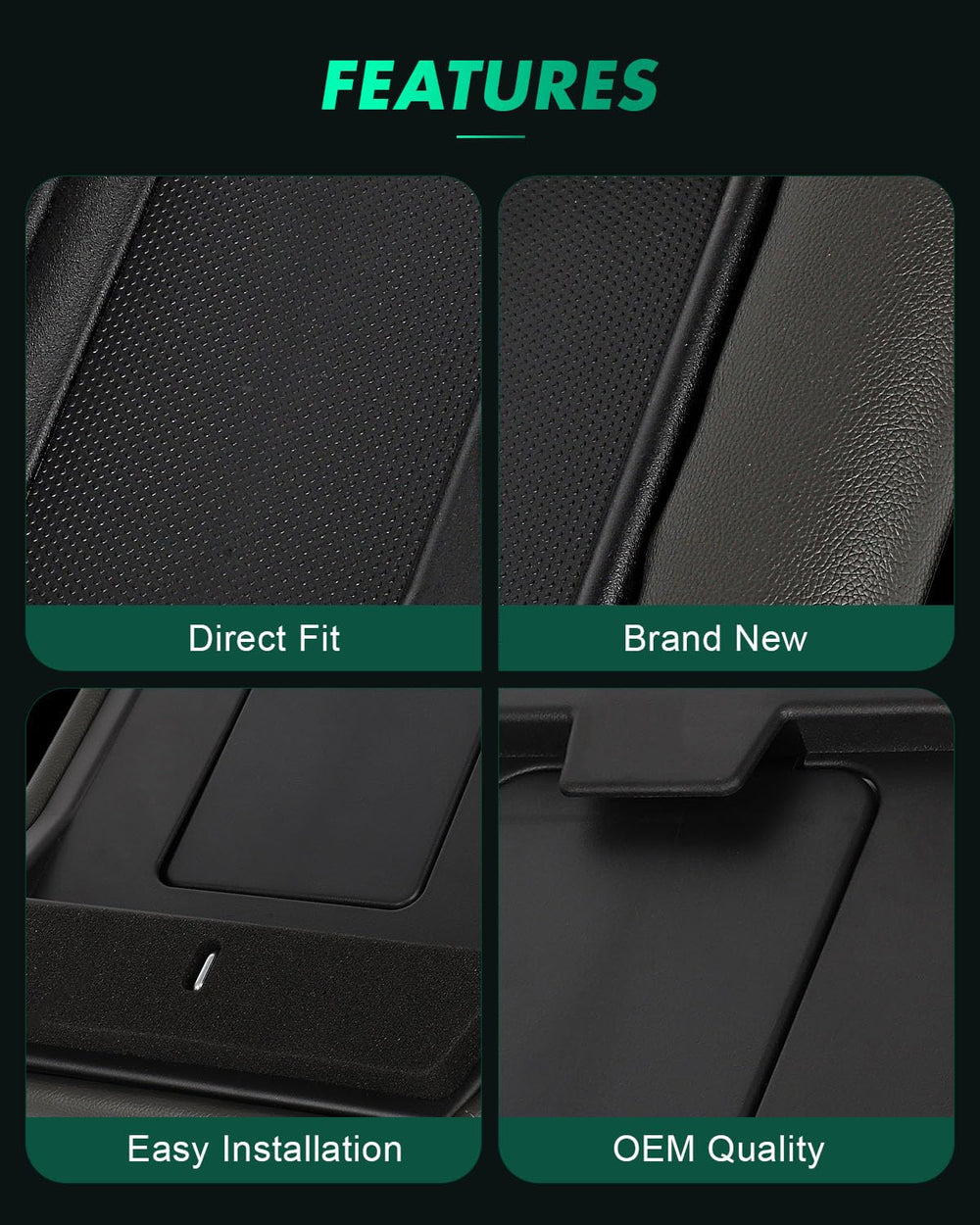 SCITOO vinyl texture close-up showing microfiber leather surface for easy cleaning benefit