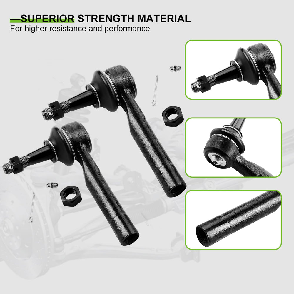 SCITOO outer tie rod end detail showing ball joint and threaded end for secure steering connection