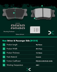 SCITOO brake pad back plate with anti-vibration gasket close-up reducing noise and vibration