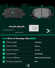 SCITOO side profile showing pad thickness and precise OE-style sizing