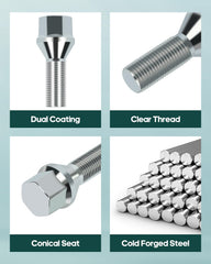 SCITOO side profile showing 28mm shank length for correct hub engagement