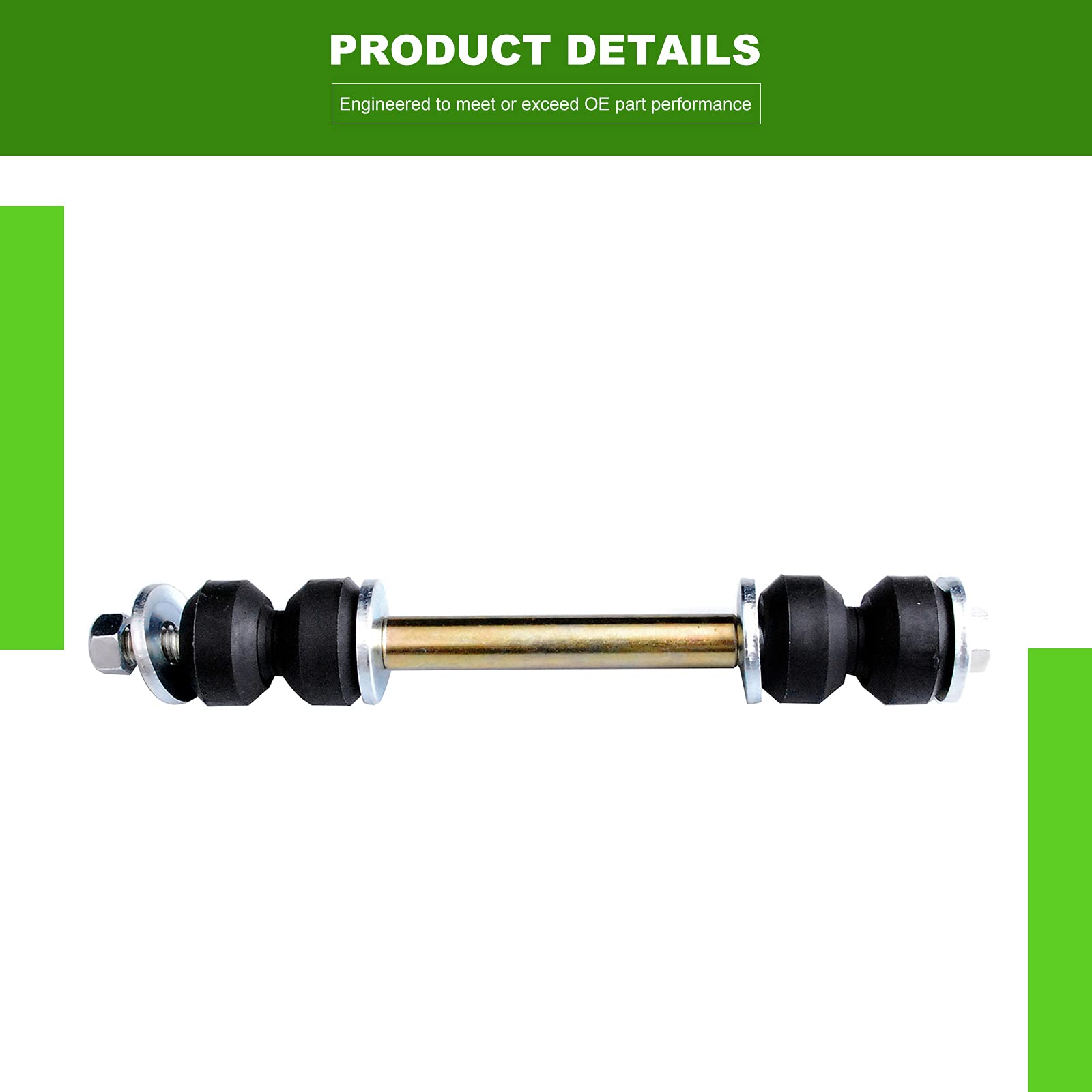 SCITOO sway bar link angle shot showing sturdy link for reduced sway