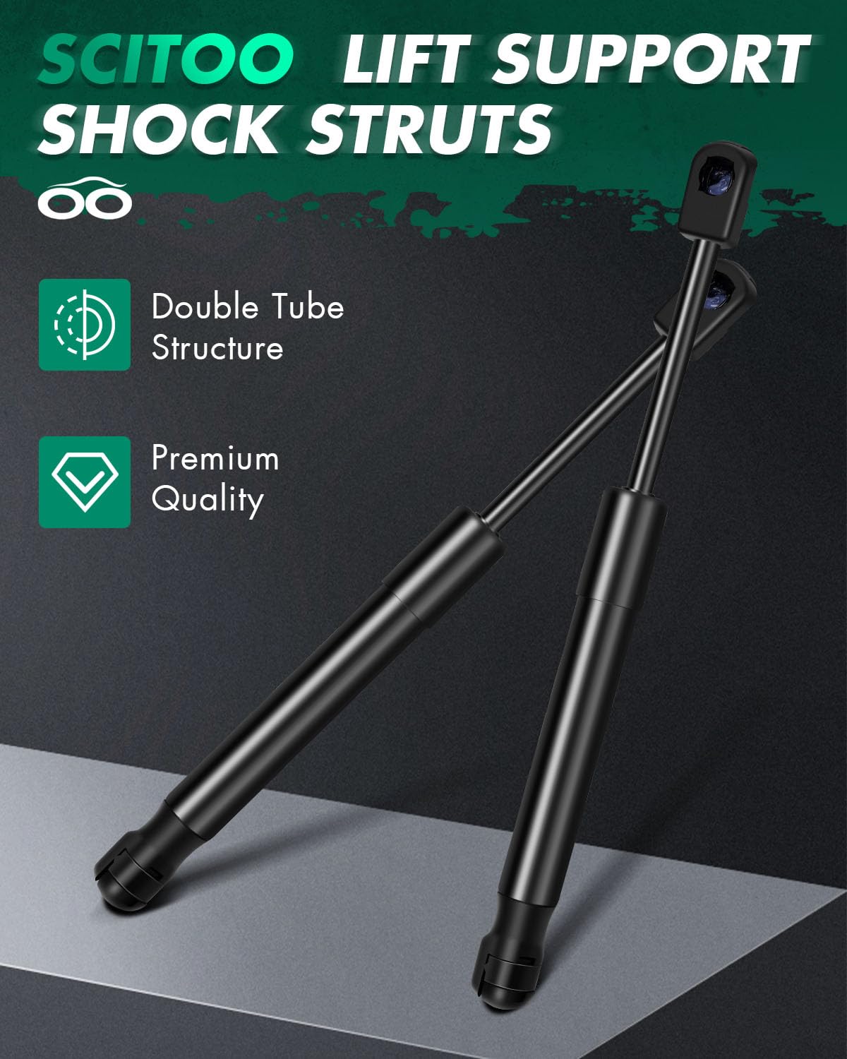 SCITOO trunk open on Sentra lifestyle shot showing ease of use and reliability