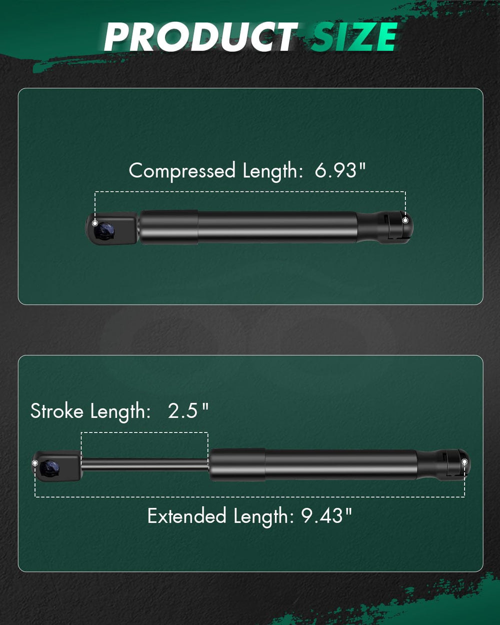 SCITOO piston rod detail highlighting sun protection and consistent performance