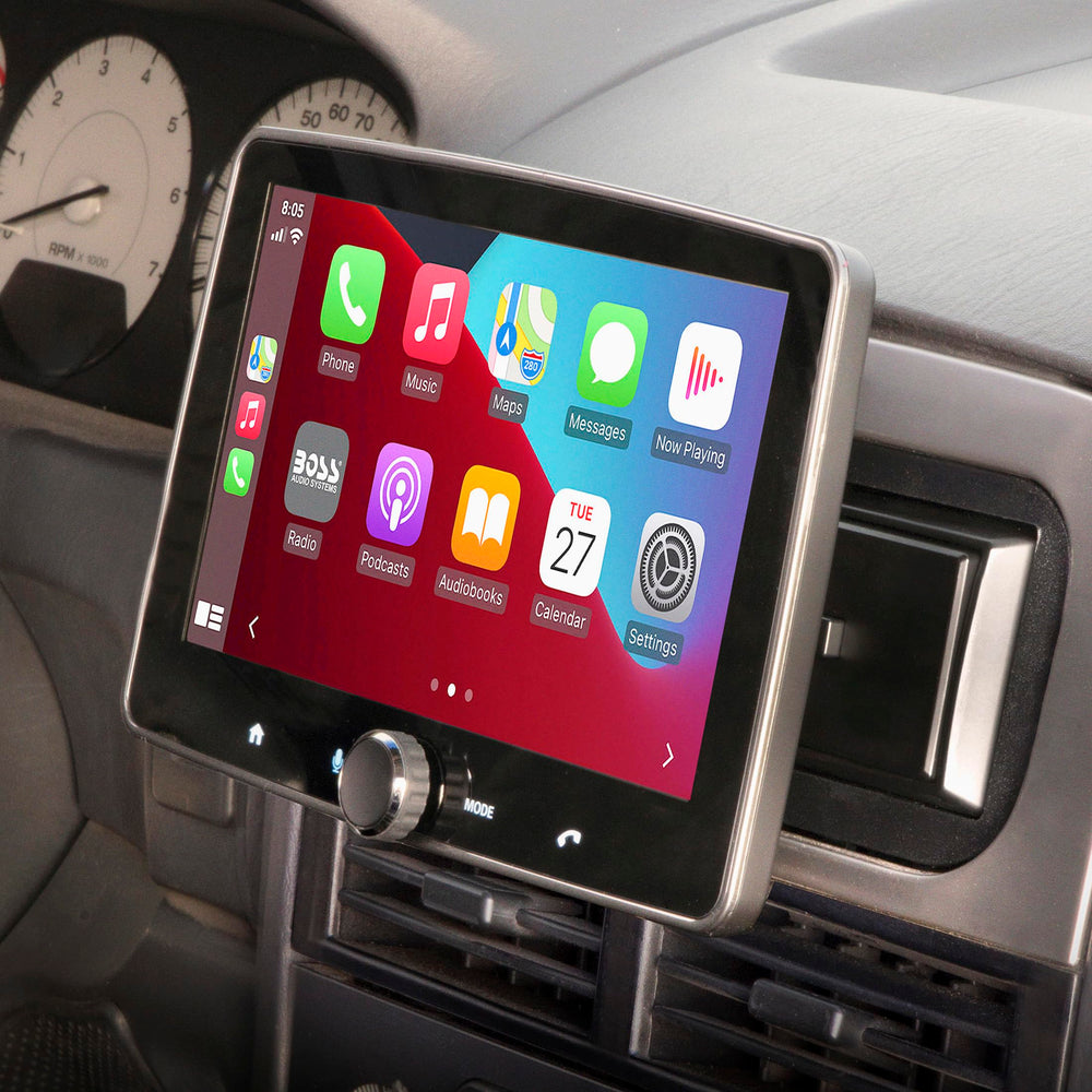 Scosche lifestyle shot of CR1277B in dashboard enhancing in-car aesthetics