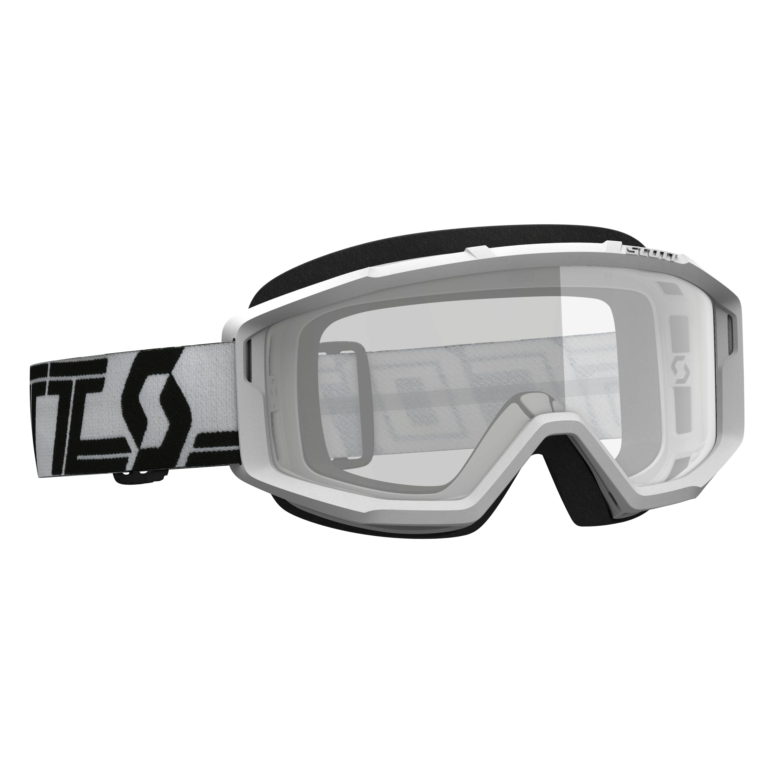 SCOTT Primal Clear front view showing clear lens and snug fit benefit