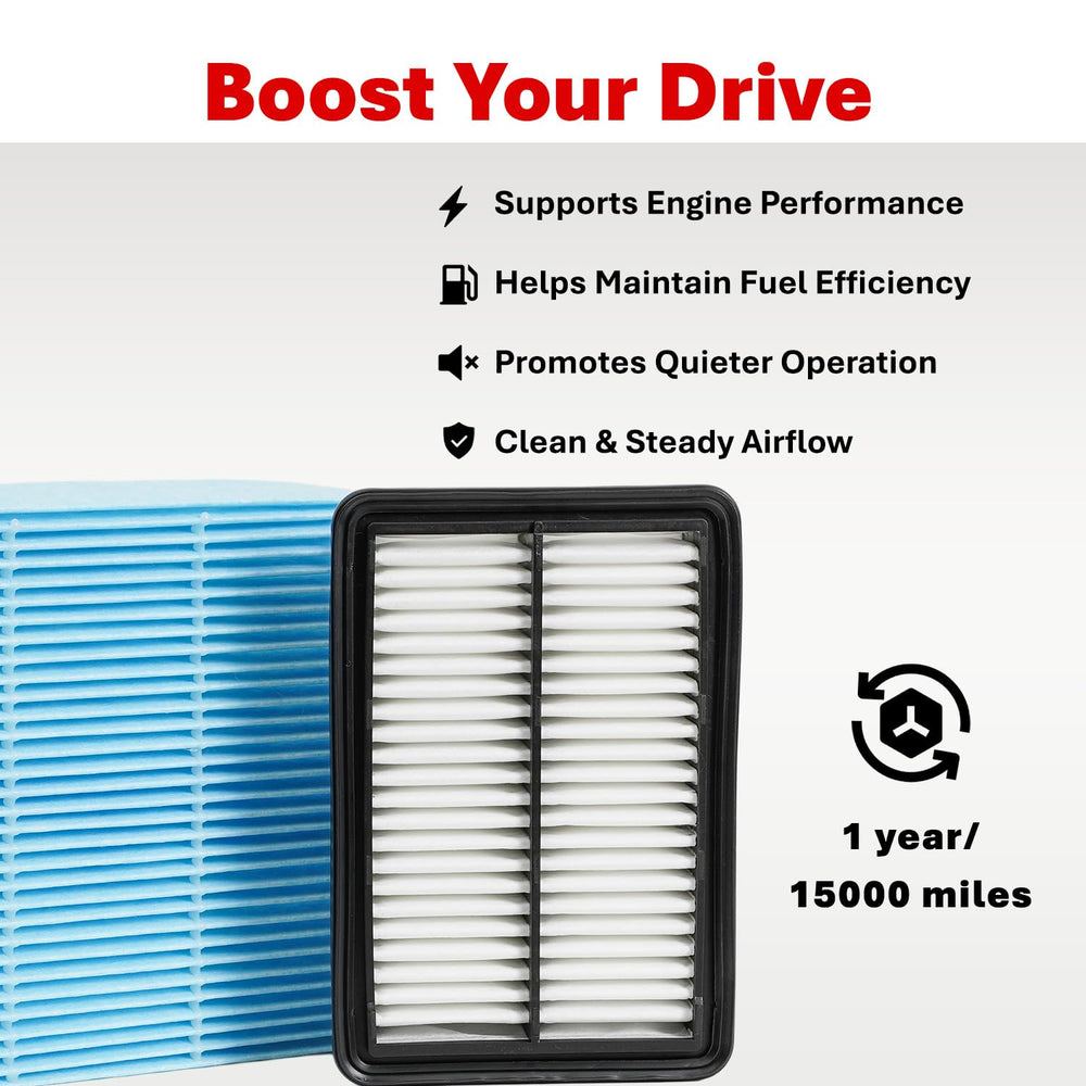 SCREW RHINO engine filter installed under hood protecting intake