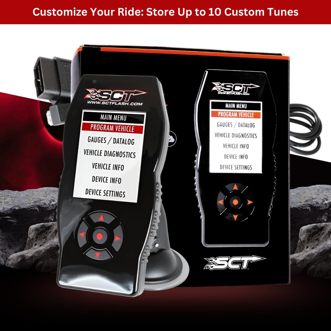 SCT X4 compatibility label listing supported Ford and Lincoln models for clarity