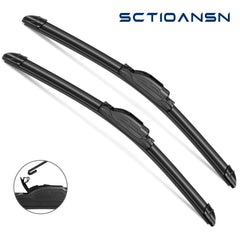 sctioansn 26-inch driver blade close-up showing smooth silicone edge for streak-free view