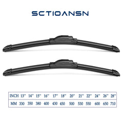 sctioansn installed driver blade on windshield improving visibility