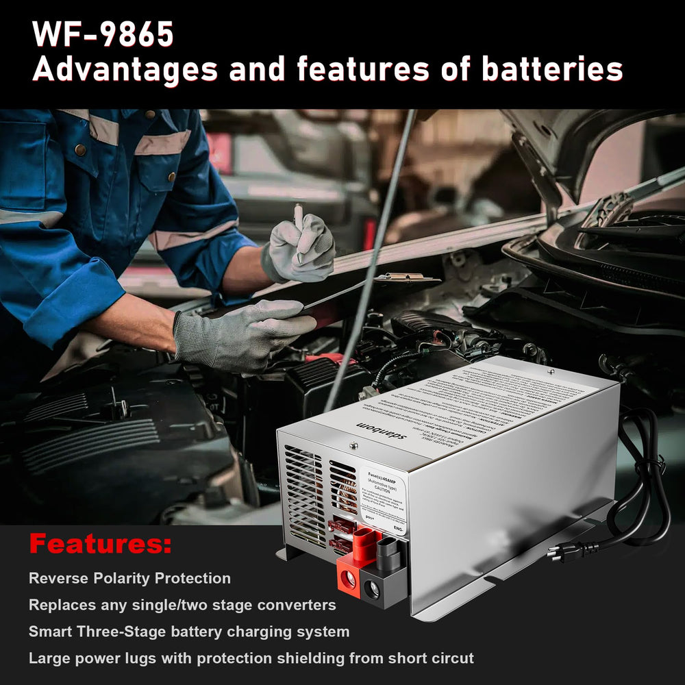 sdanbom WF-9865 next to a ruler showing compact deck-mount size advantage