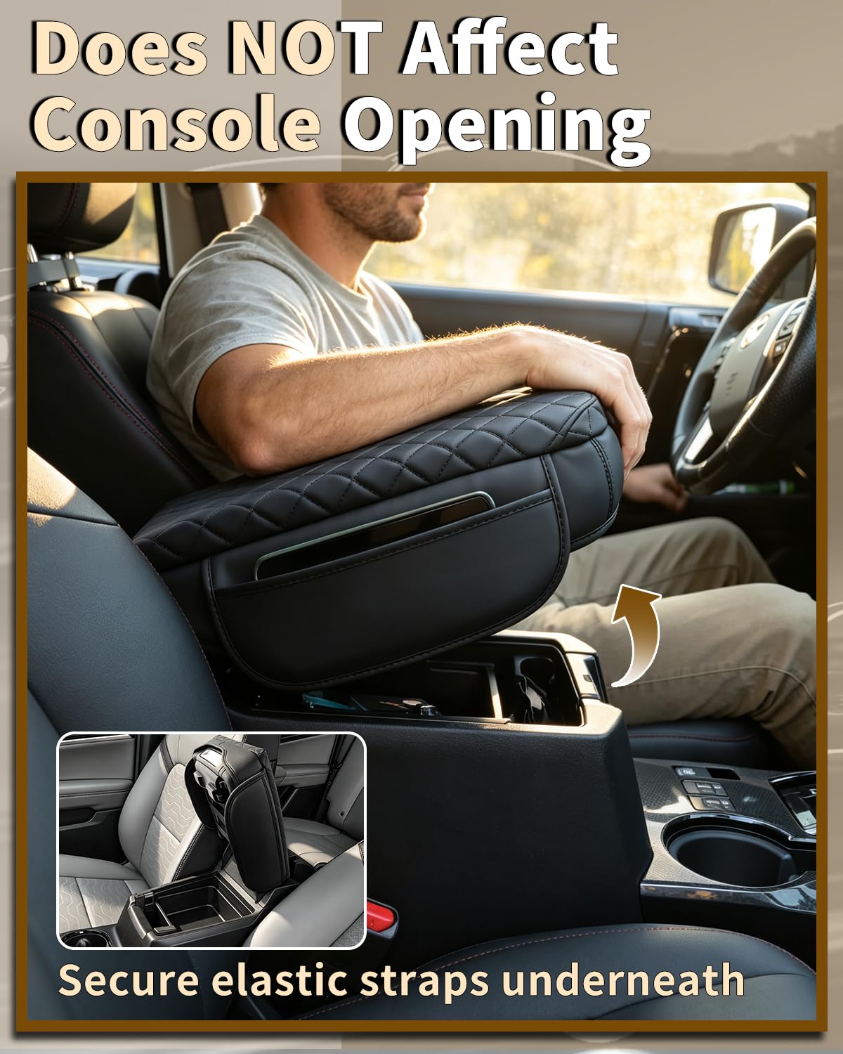 SDPVorn cover installed in GMC Canyon console demonstrating precise fitment
