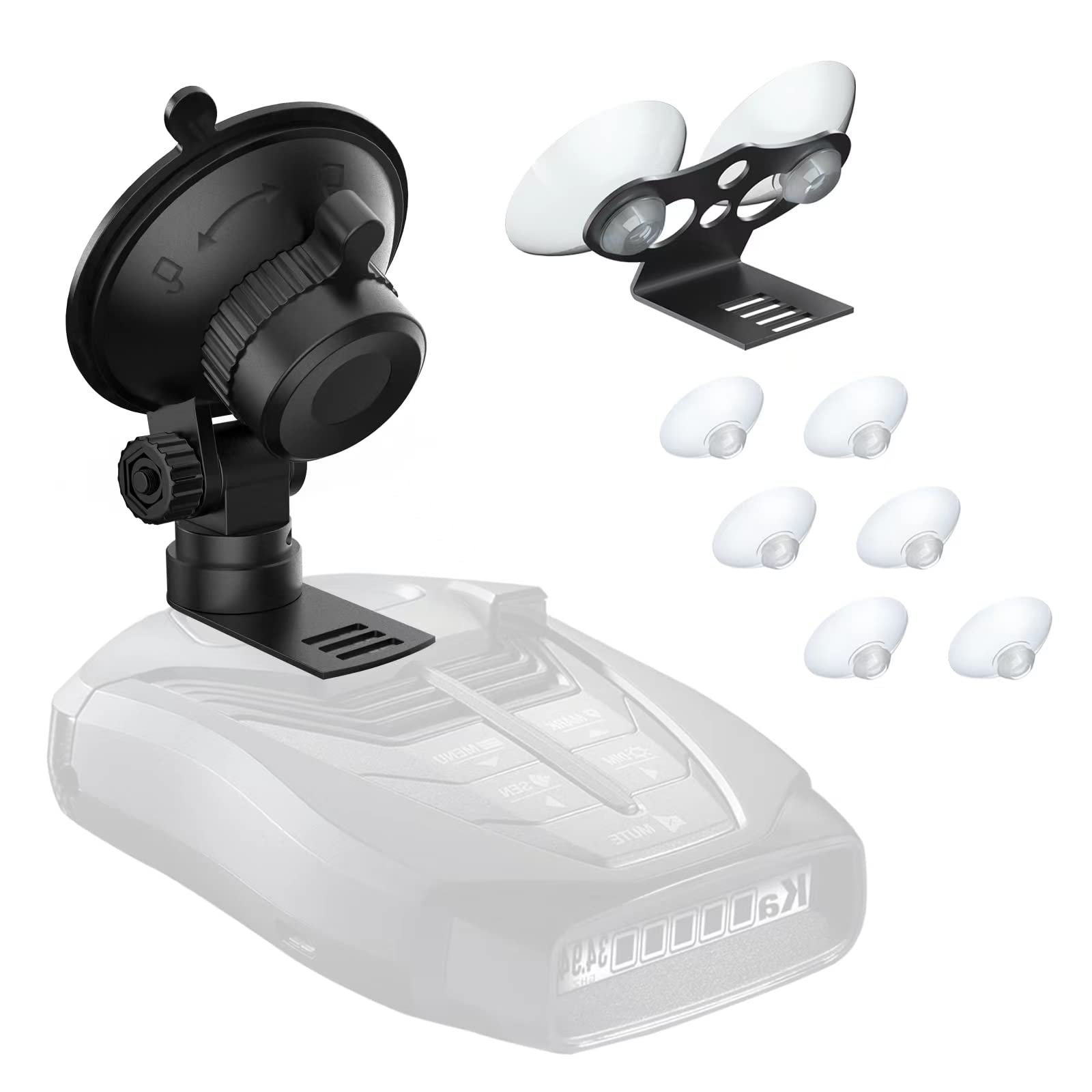 SDSACZMU front view mounted on windshield showing secure hold benefit