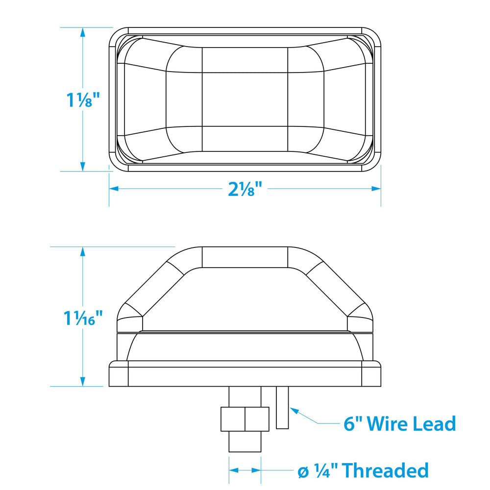 SEACHOICE next to ruler highlighting 2.125 x 1.125 x 1.063 inch compact size