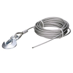 Seachoice close-up of galvanized 7x19 cable strands highlighting corrosion resistance