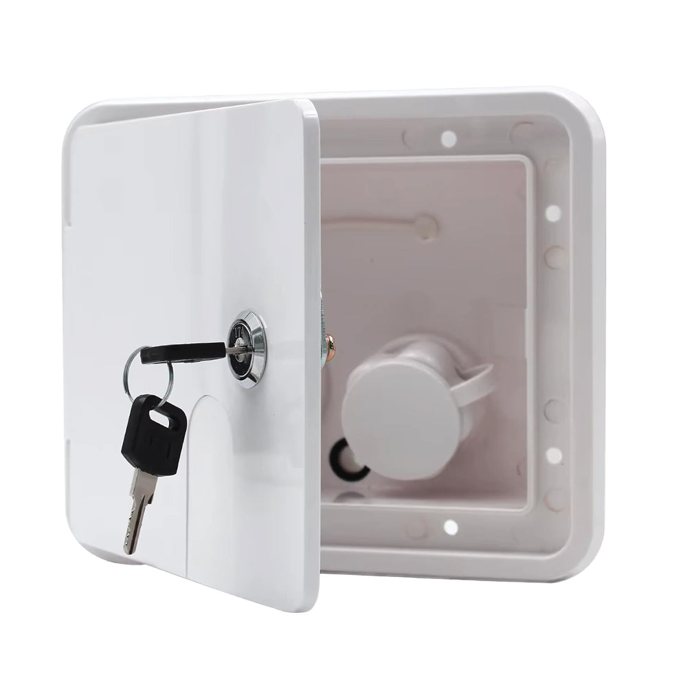 SEAFLO front profile hatch showing clean exterior and secure fit benefit