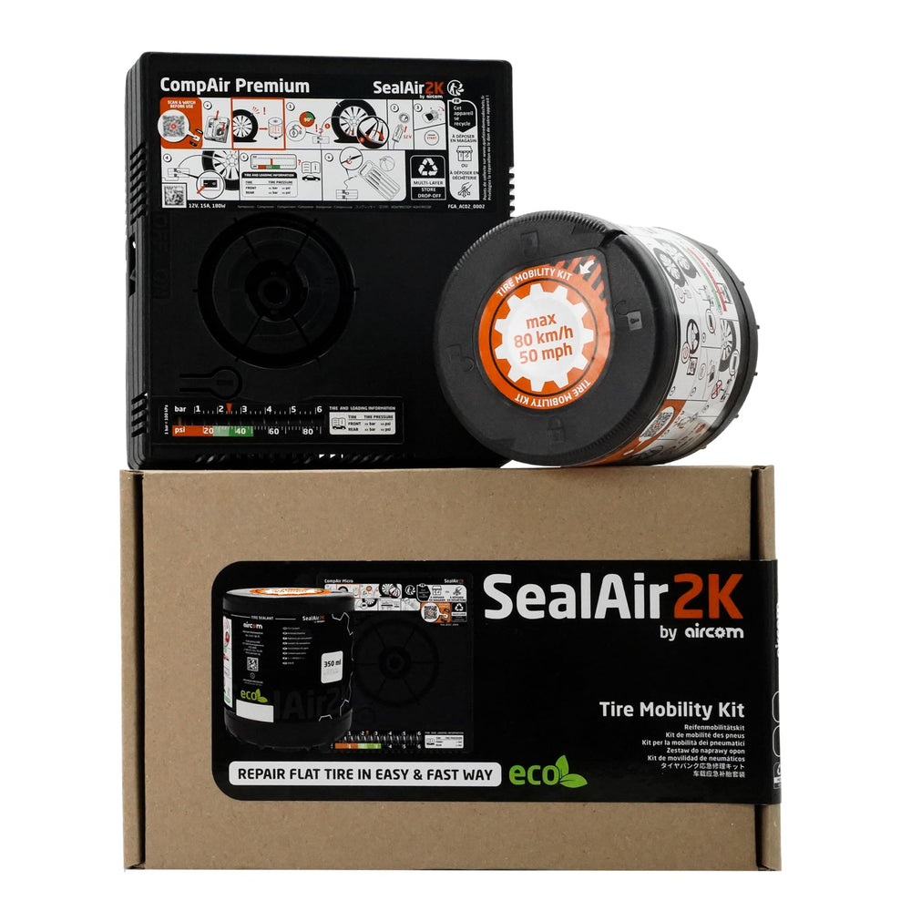 SealAir2k compressor close-up with clear controls for easy use