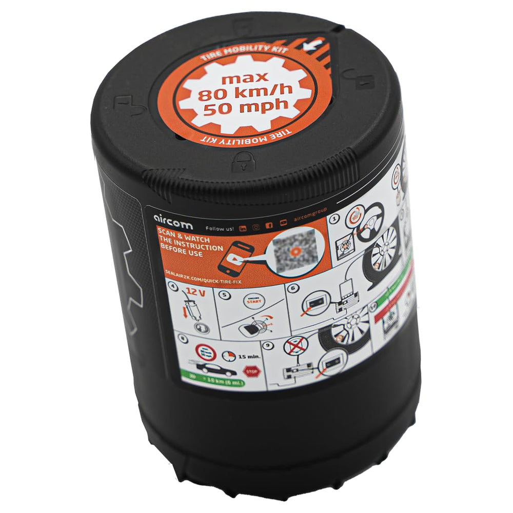 SealAir2k in use on vehicle tyre sealing and inflating at roadside