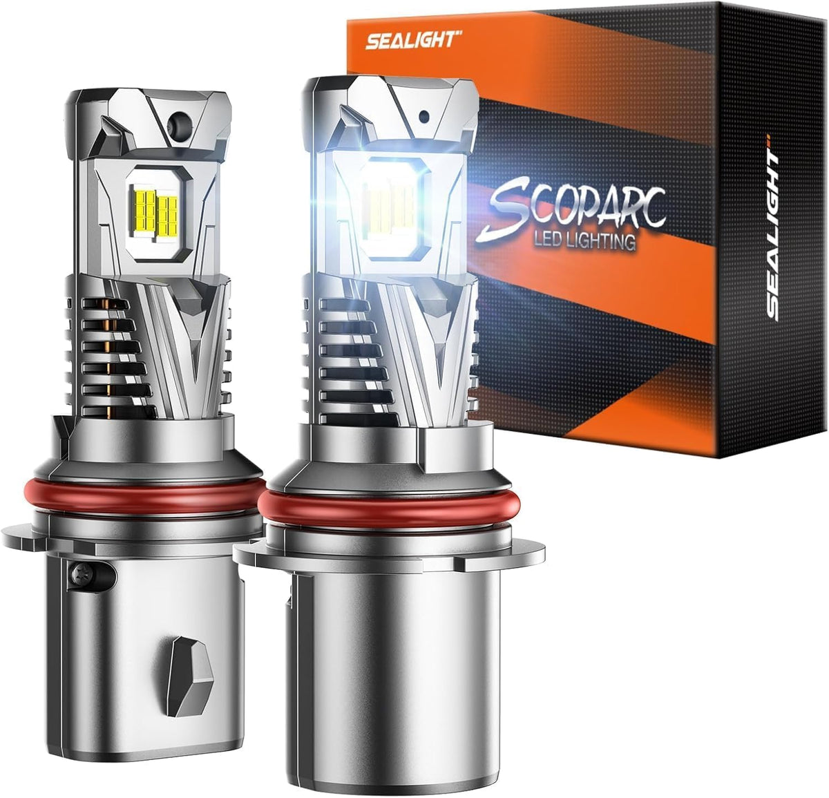 SEALIGHT 9004 front packaging showing twin bulbs and benefits