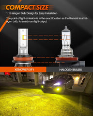 SEALIGHT yellow beam cutting through fog to show improved road visibility