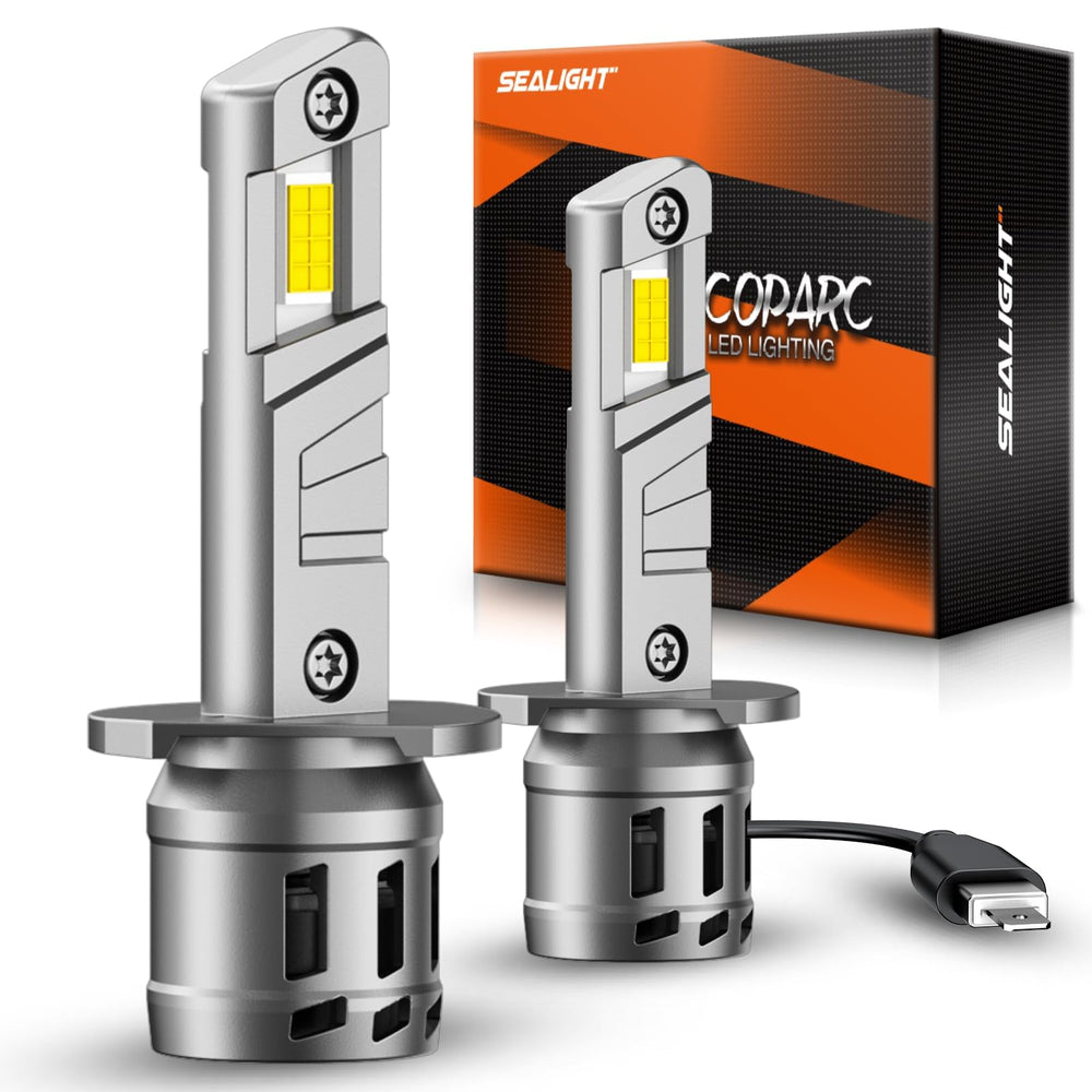 SEALIGHT H1 front view showing plug-and-play fit and bright output