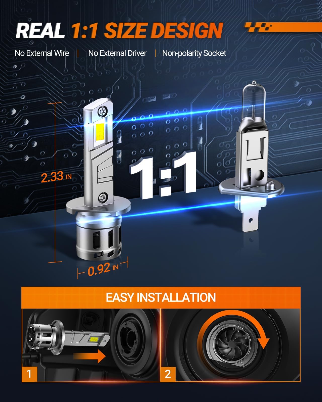 SEALIGHT H1 installed in ATV fog housing improving nighttime visibility
