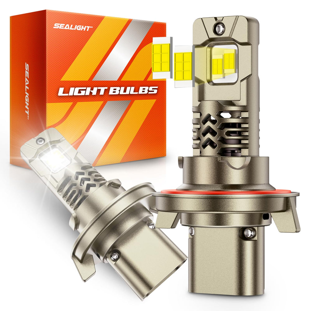 SEALIGHT front view of H13/9008 bulbs showing plug-and-play benefit