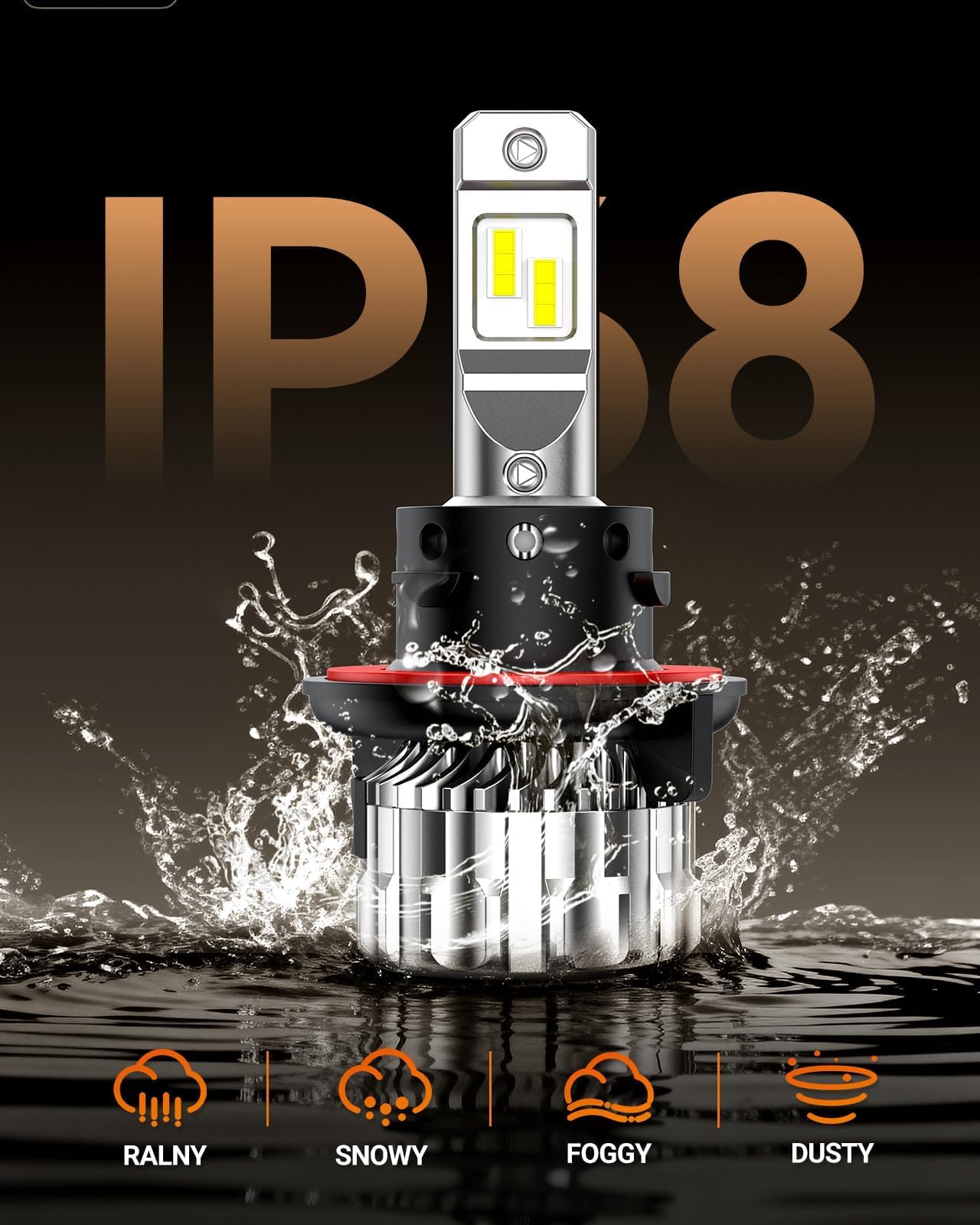 SEALIGHT H13 bulb installed in headlight assembly for straightforward replacement