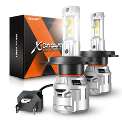 SEALIGHT front view of the H4 bulbs showing plug-and-play convenience