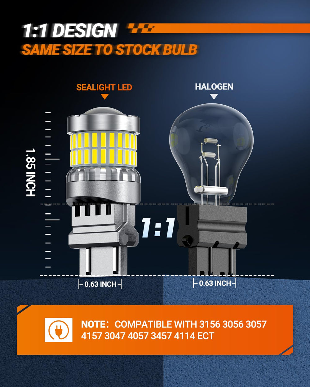 SEALIGHT held in hand for scale showing compact size and plug-and-play fit