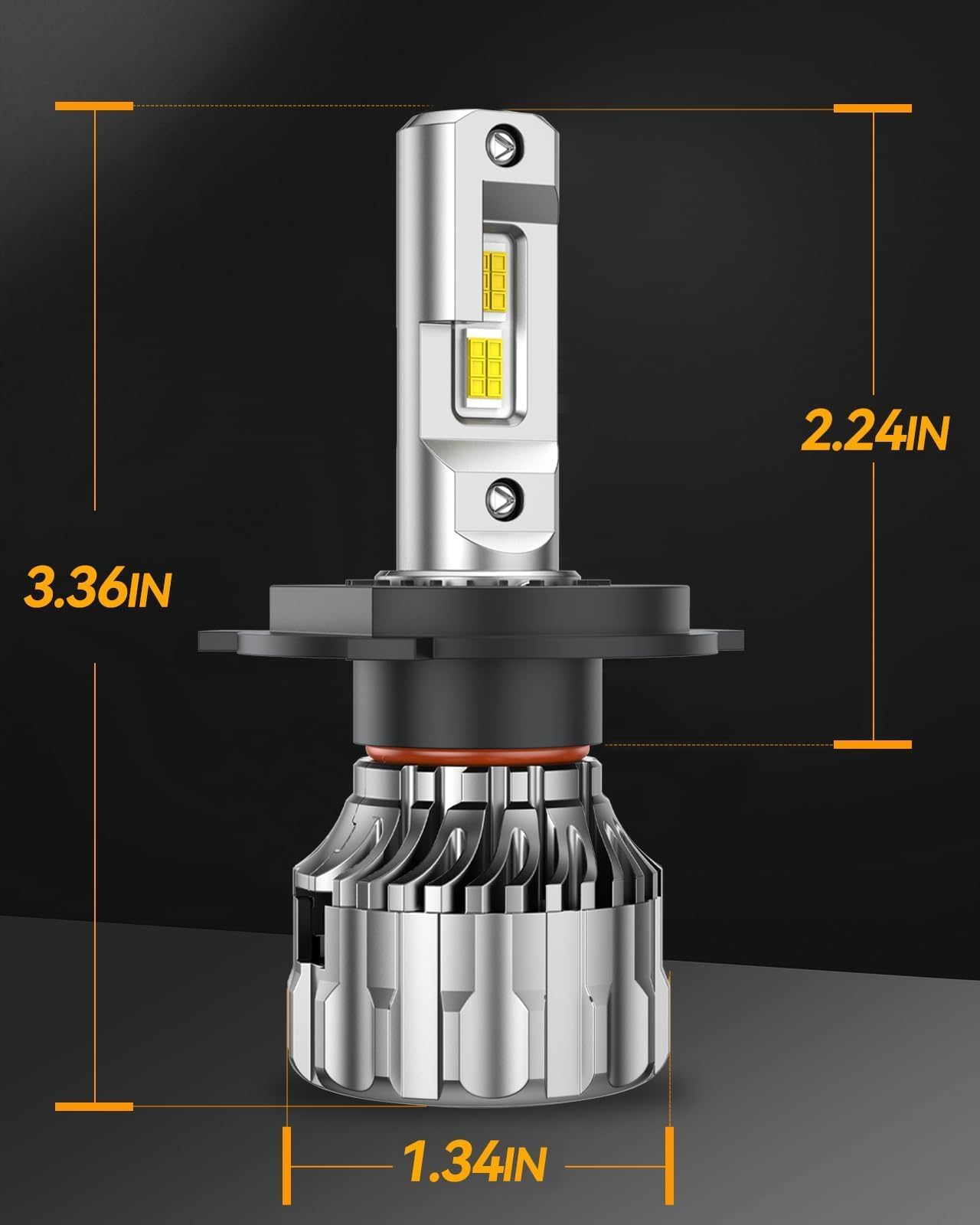 SEALIGHT next to halogen for size comparison to show direct replacement fit