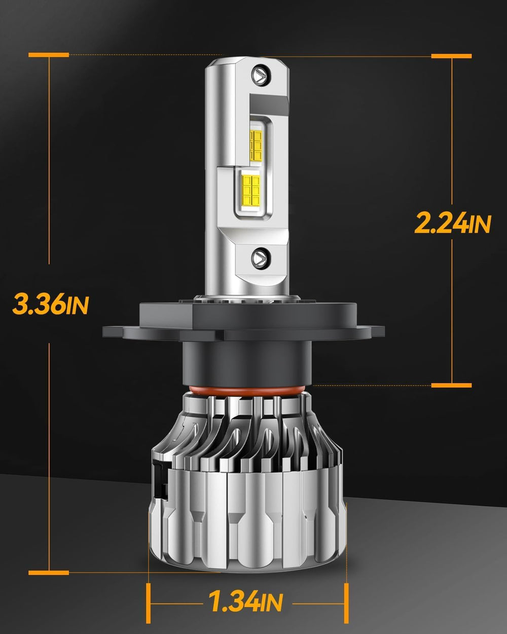 SEALIGHT next to halogen for size comparison to show direct replacement fit