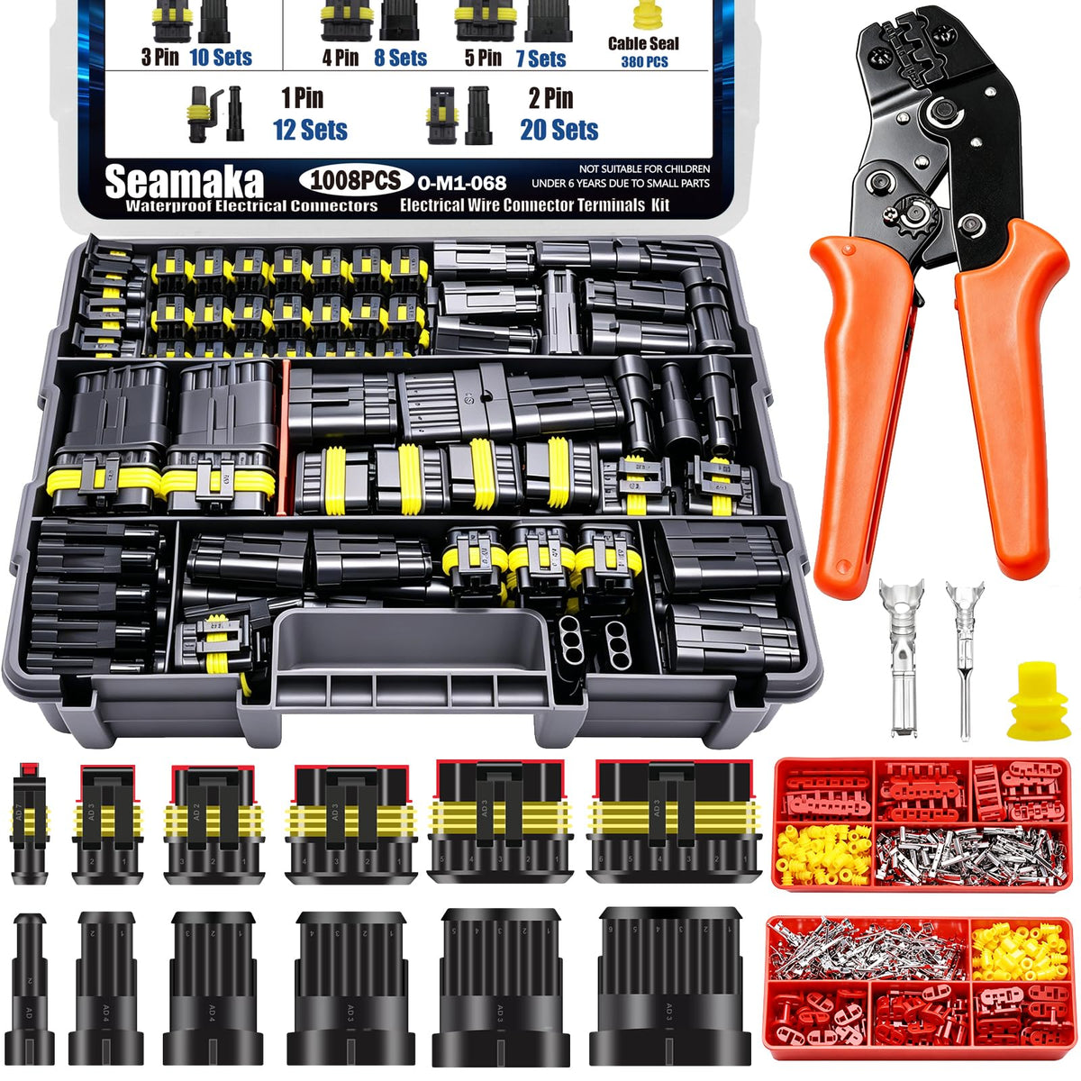 Seamaka front packaging showing full 1008-piece kit and benefits