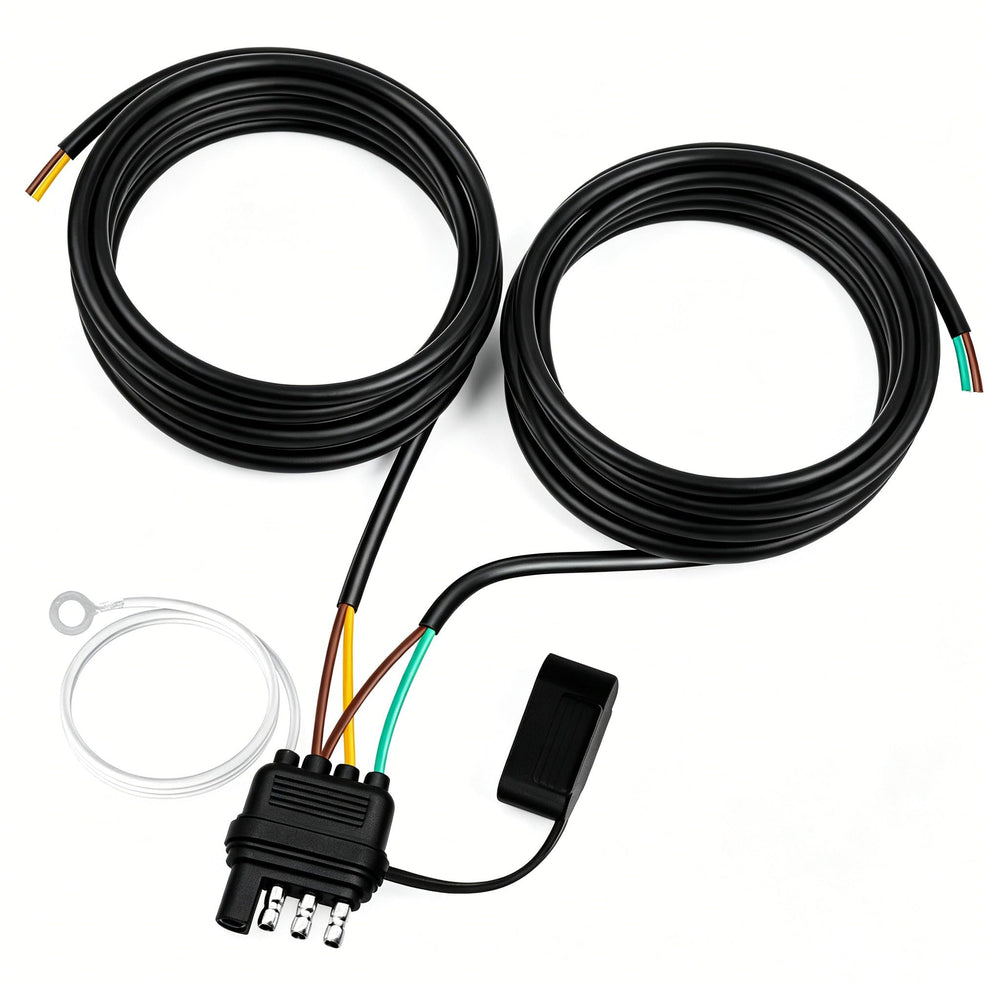 Seamaka front view 4-pin flat plug showing durable connector and quick hookup benefit