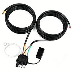 Seamaka front view 4-pin flat plug showing durable connector and quick hookup benefit