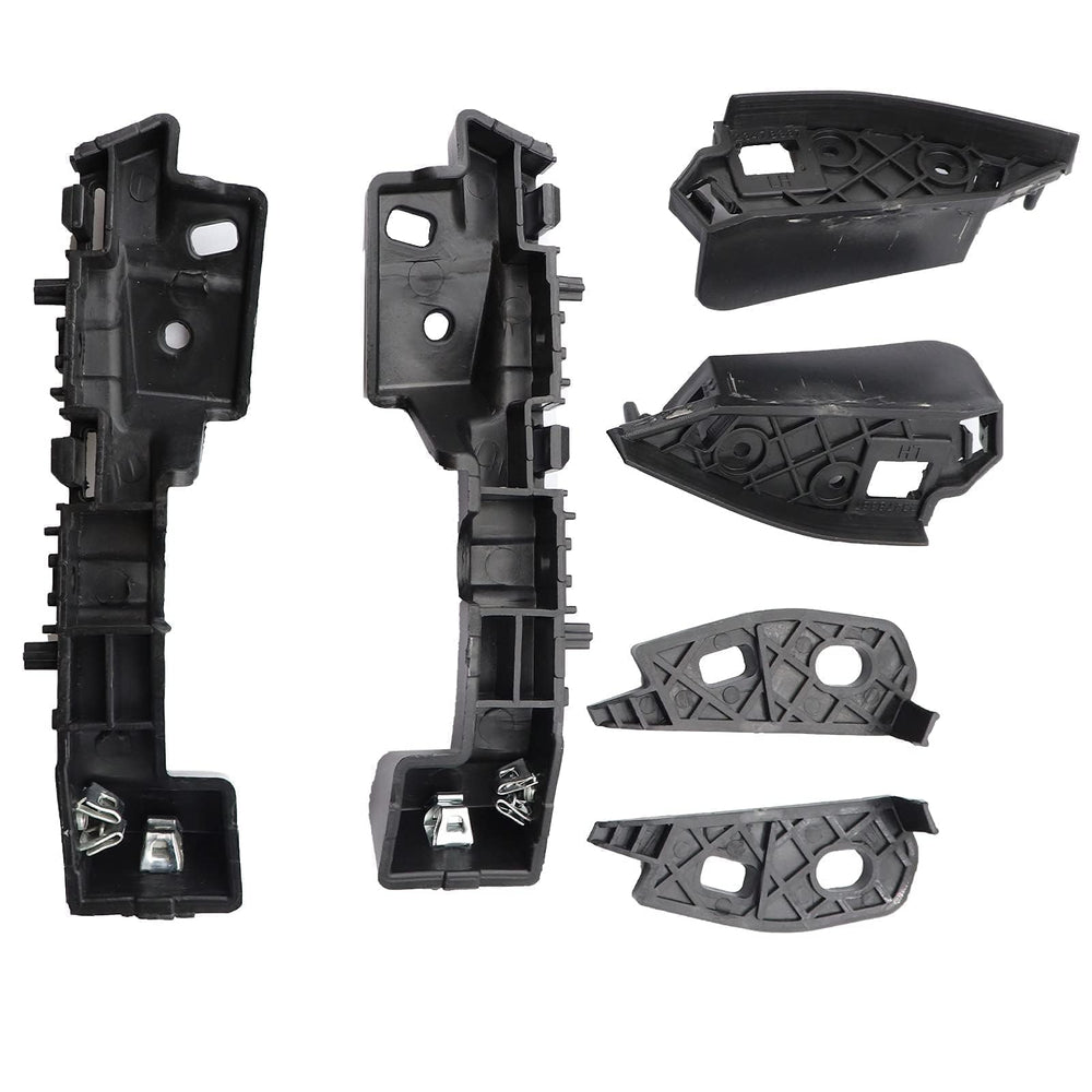 SecosAutoparts front bumper brackets packaging showing kit completeness and fast replacement benefit