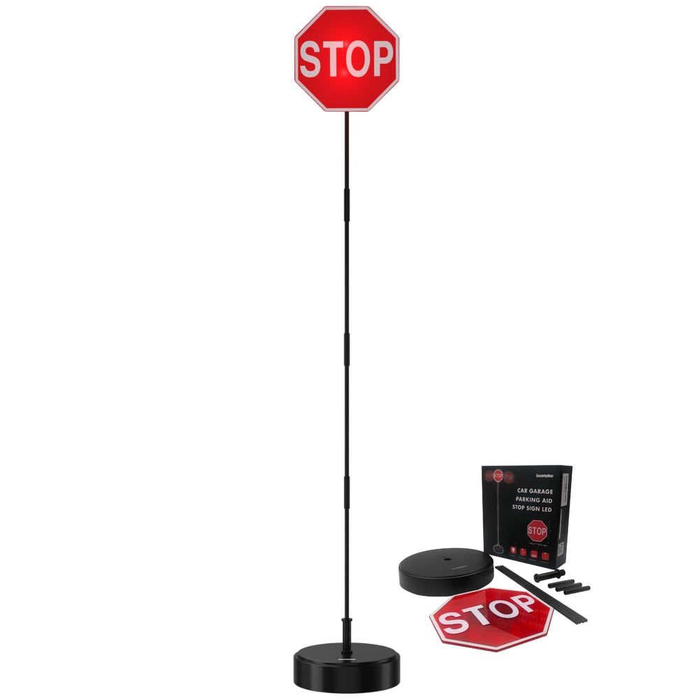 SECURITYMAN front view showing sign and stable base for accurate parking