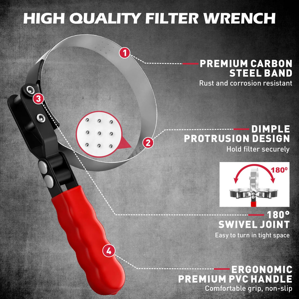 SEDY 3-jaw wrench front view providing strong universal filter hold