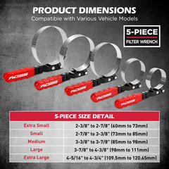 SEDY band wrench close-up textured band for improved filter grip