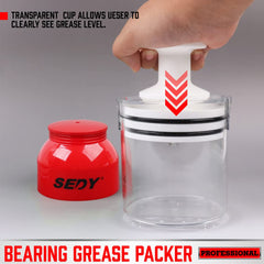 SEDY fitting attachment displayed for versatile bearing size compatibility and convenience