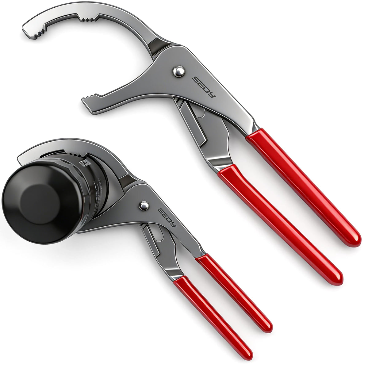 SEDY front view of 9" and 12" pliers showing durable construction and quick selection