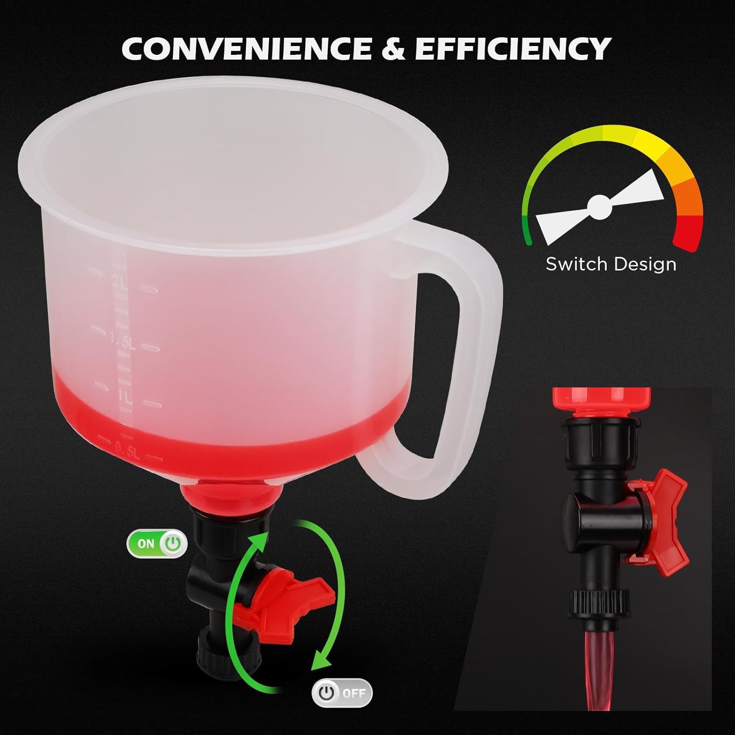 SEDY PVC hose showing clear flow for air pocket detection and safer transfers