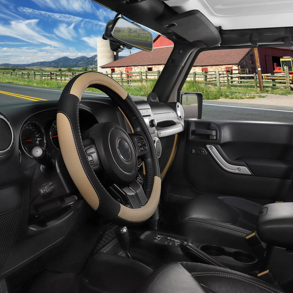 SEG Direct color detail highlighting two-tone black and beige contrast