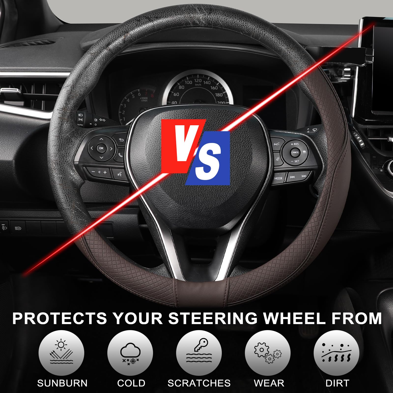 SEG Direct demonstration of slipping cover onto wheel, illustrates easy installation process