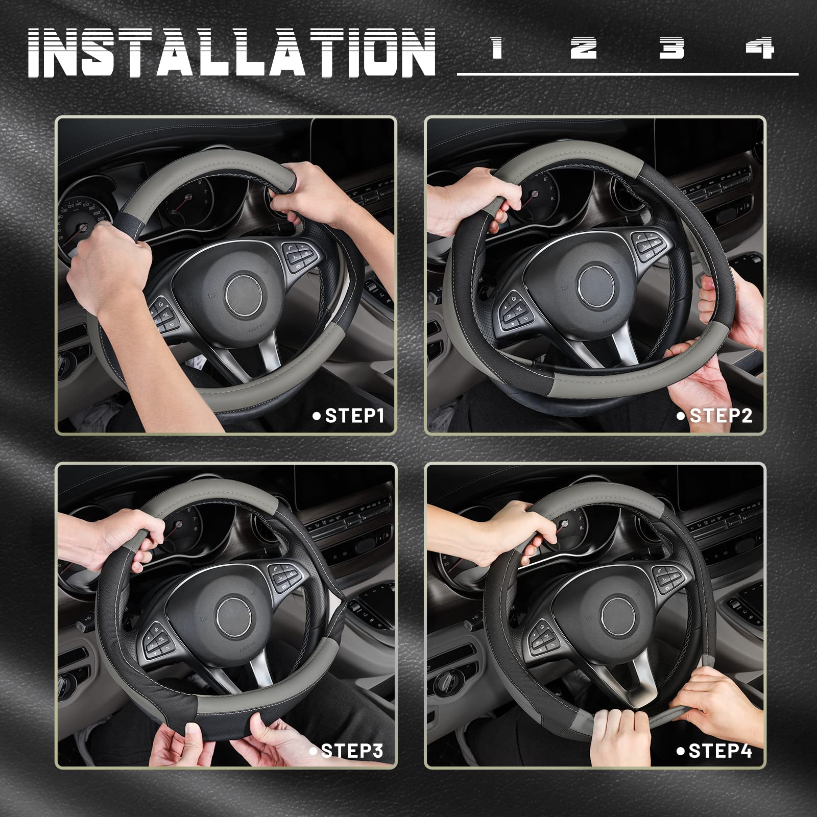 SEG Direct rubber grip lining view, prevents cover rotation while driving