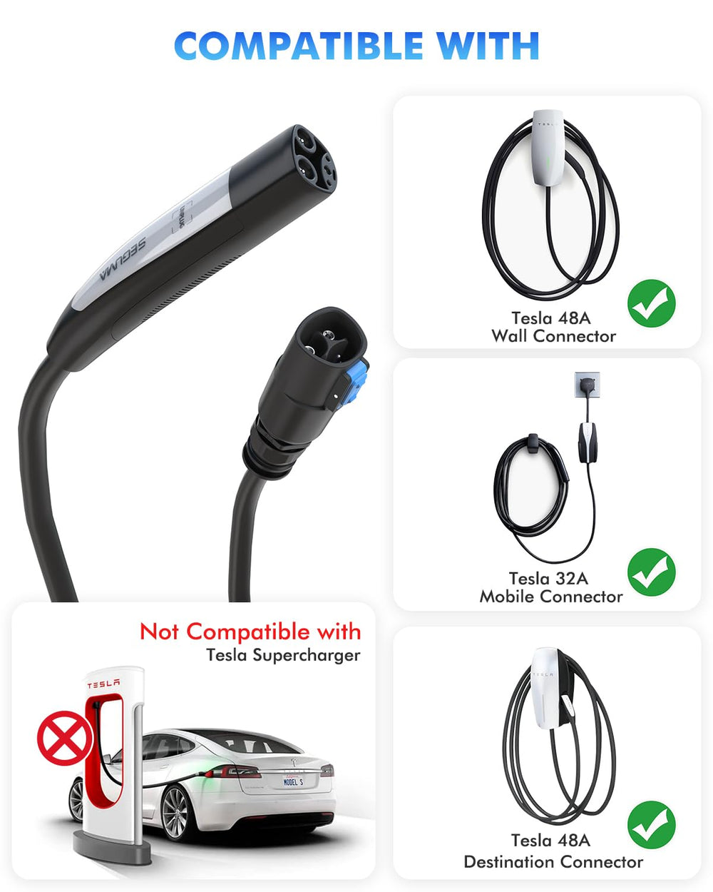 SEGUMA cable packed in included storage bag illustrating portability and easy transport