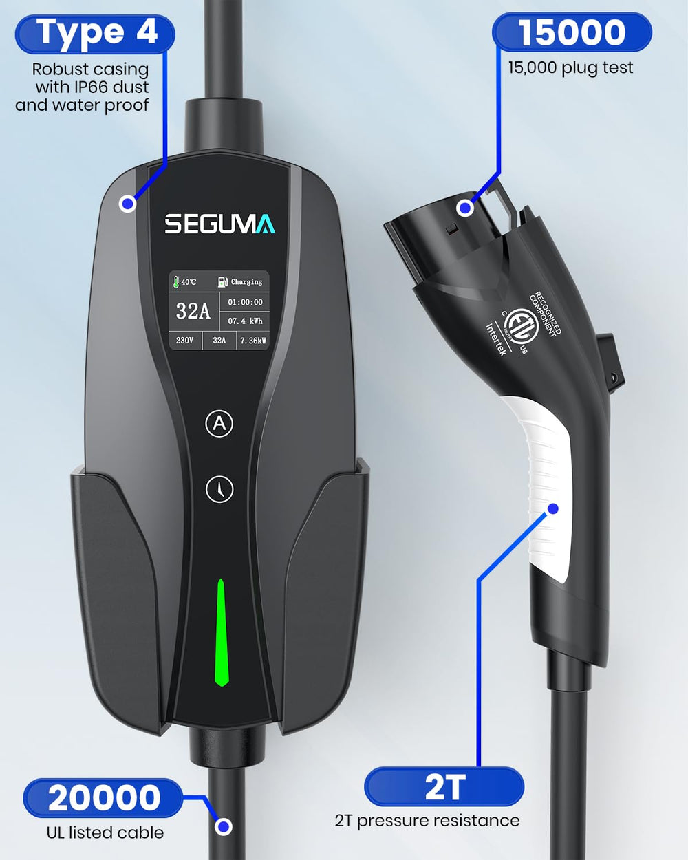 SEGUMA next to hand for size comparison highlighting portable, lightweight design