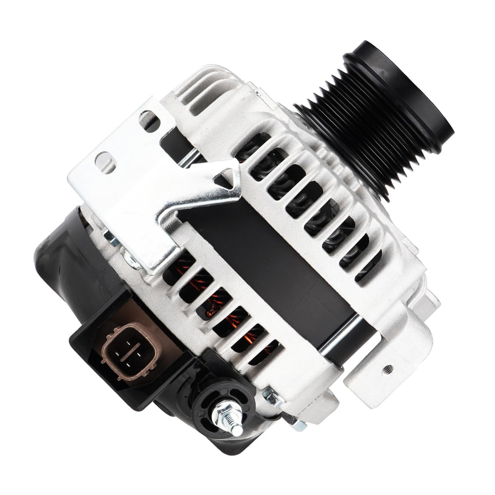 SEHNSUCHT alternator front view showing mounting points and benefits of direct fit