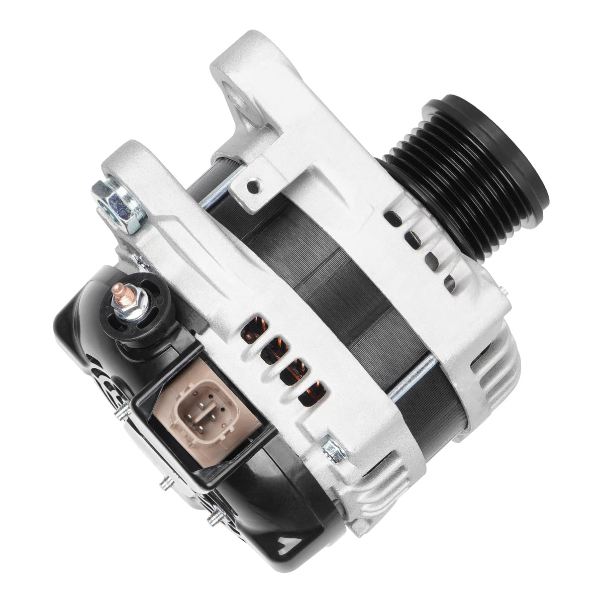 SEHNSUCHT alternator front view showing mounting points and clean finish for easy installation