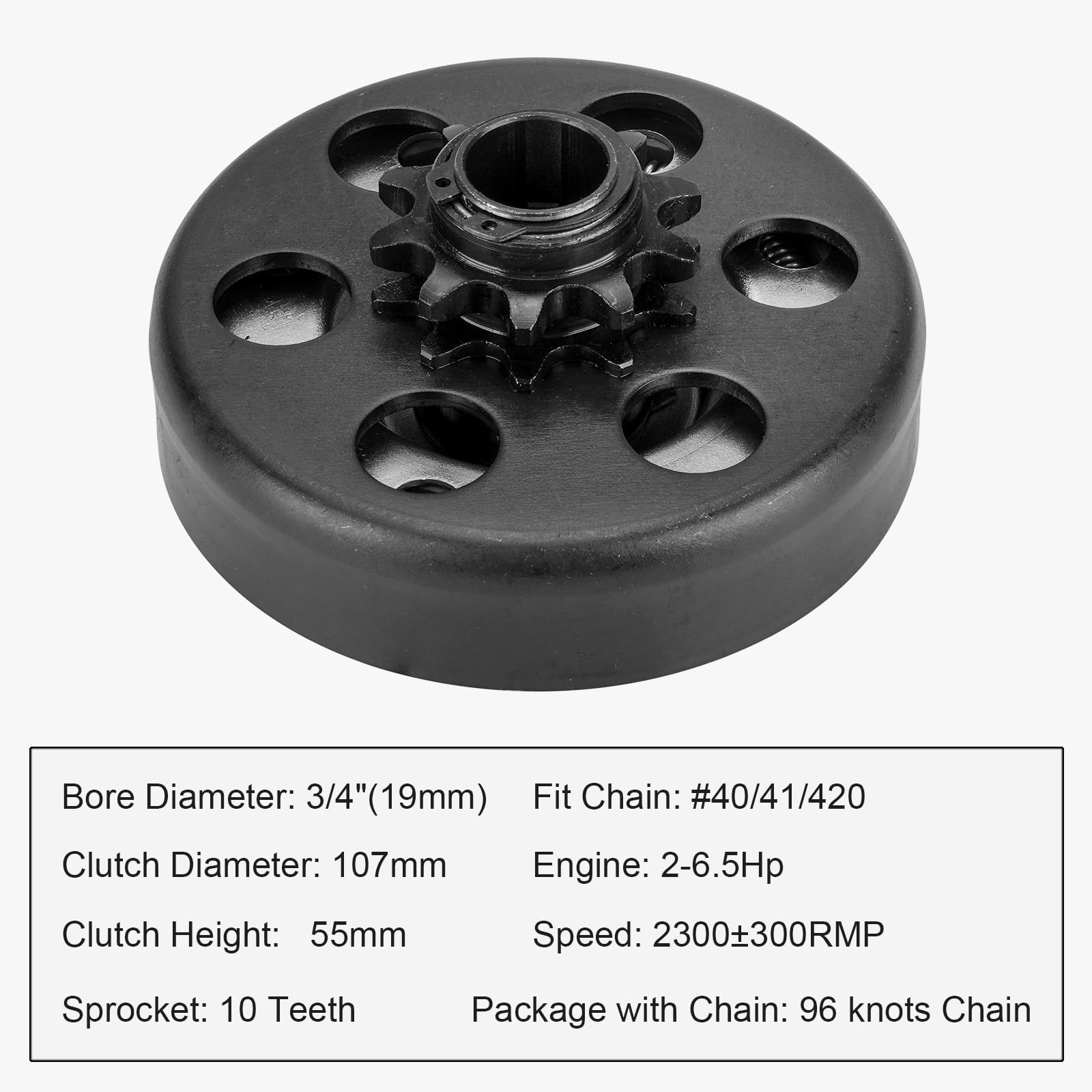 SEHNSUCHT clutch in use on a go-kart drive showing efficient power transfer